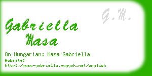 gabriella masa business card
